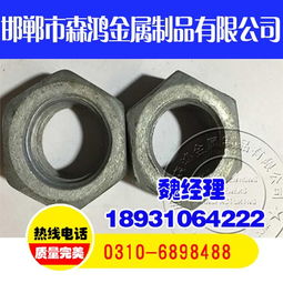 热镀锌螺母,热镀锌螺母价格,森鸿金属制品实力圈粉